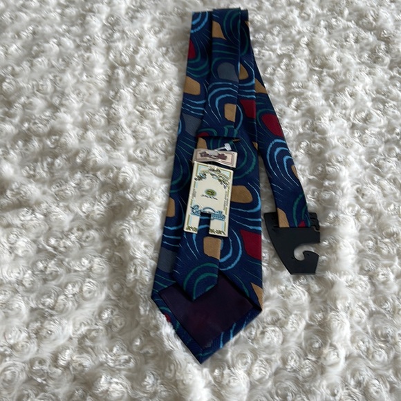 Camarillo  Men’s Silk Tie Printed Navy Multi Color NWT - Picture 5 of 9